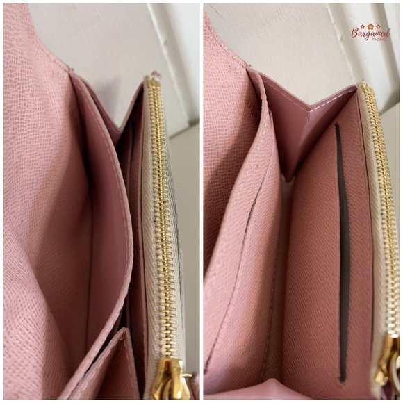 Authentic Louis Vuitton Damier Azur Coated Canvas Leather Rosalie Coin Purse - Picture 10 of 12